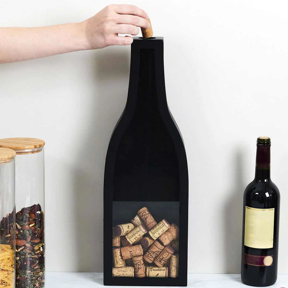 Collecteur de Bouchons de Vin en bois noir - Maisons du Monde