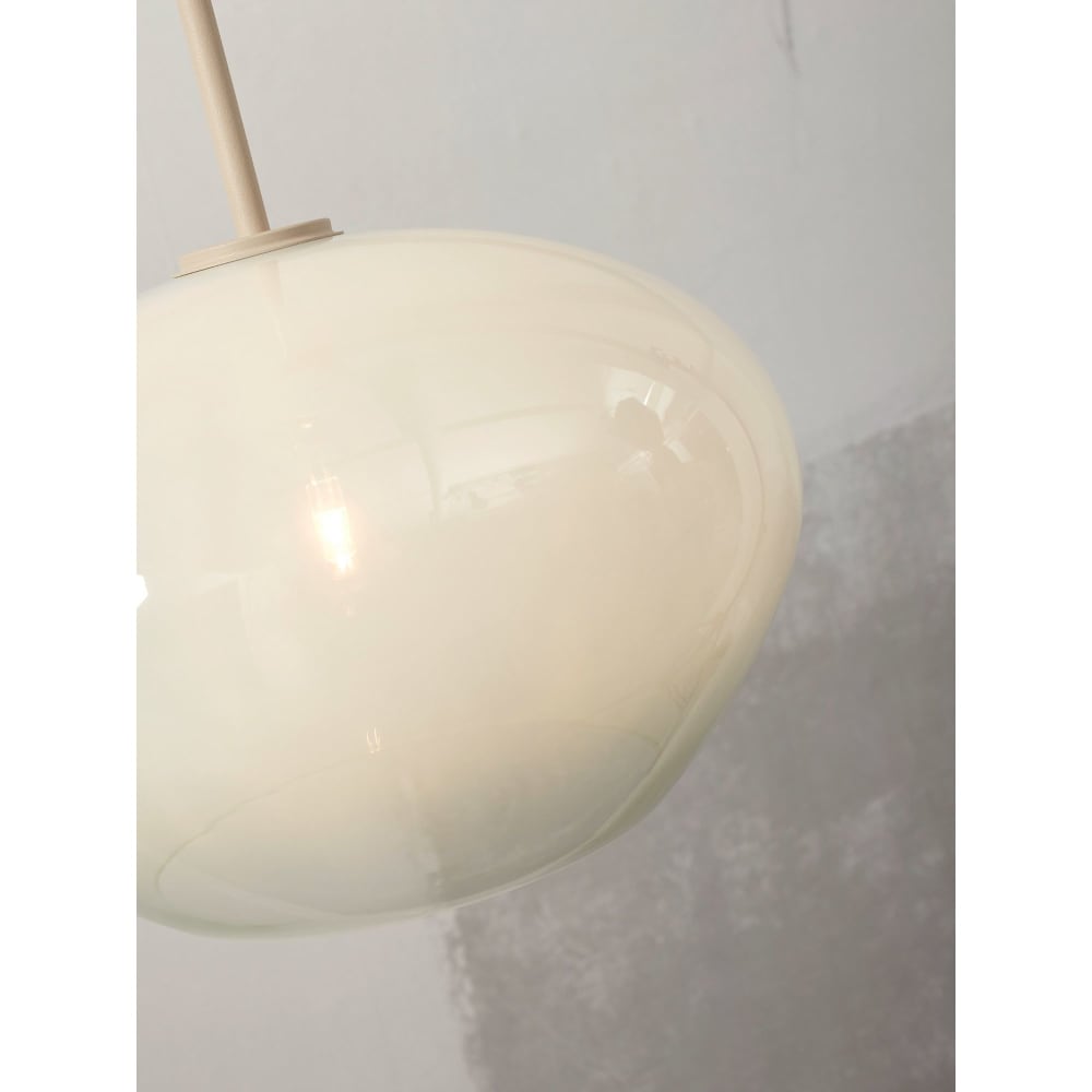 Suspension verre blanc 35x35x23cm — vue 3