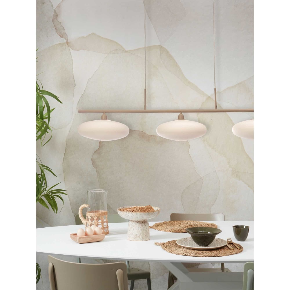 Suspension verre blanc 115x29x23cm — vue 3