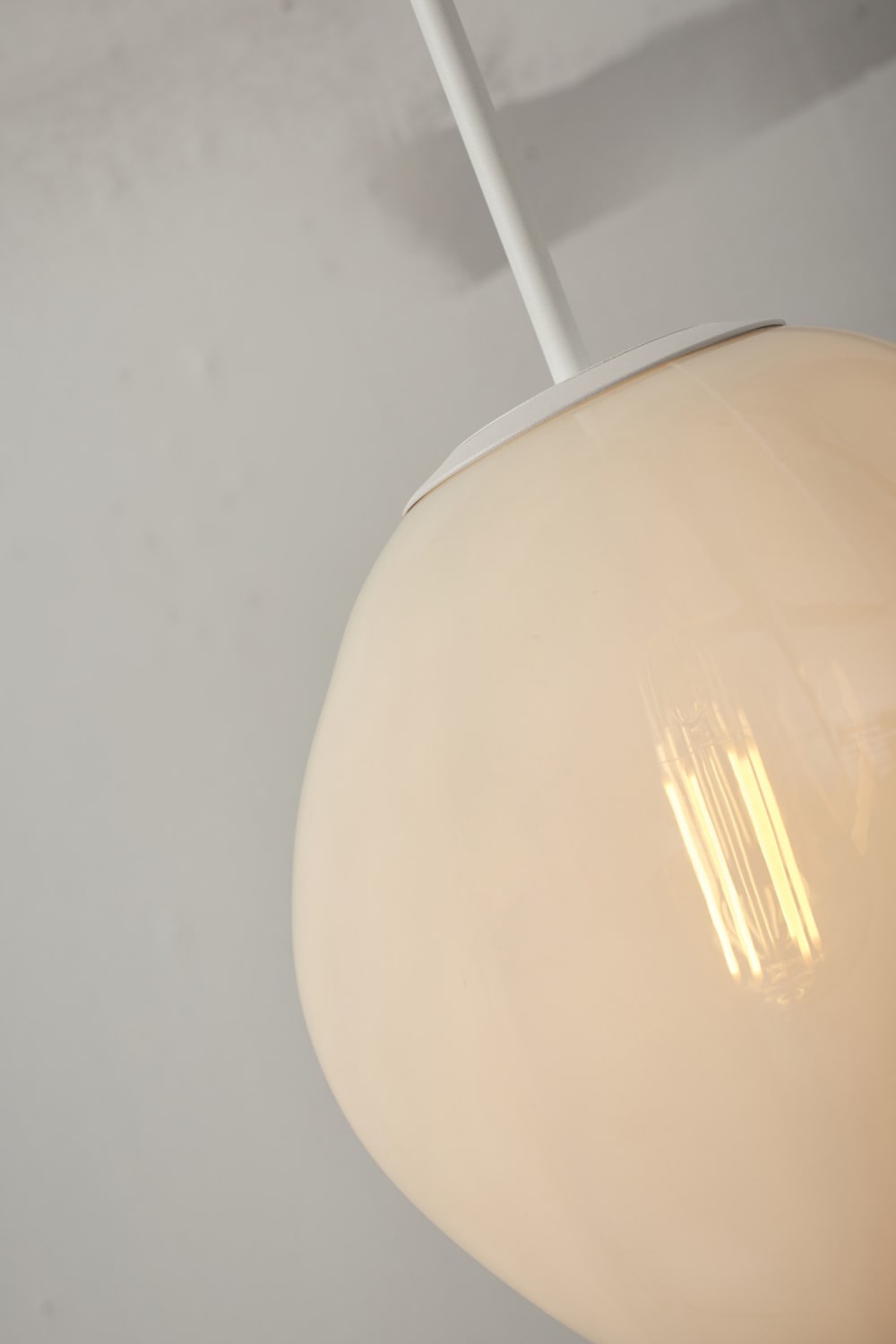 Suspension verre blanc 26x26x37.5cm — vue 4