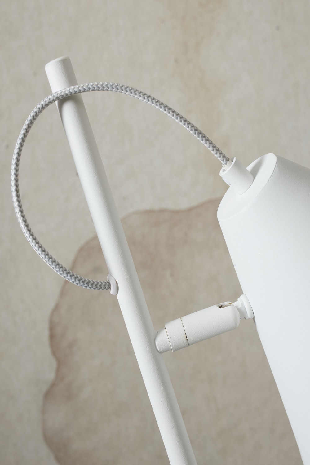 Lampadaire métal blanc 25x35.5x151cm — vue 4