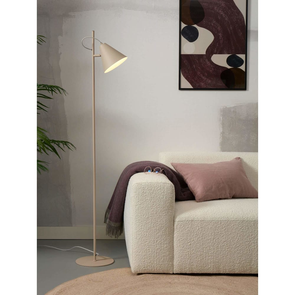 Lampadaire métal sable 25x35.5x151cm — vue 3