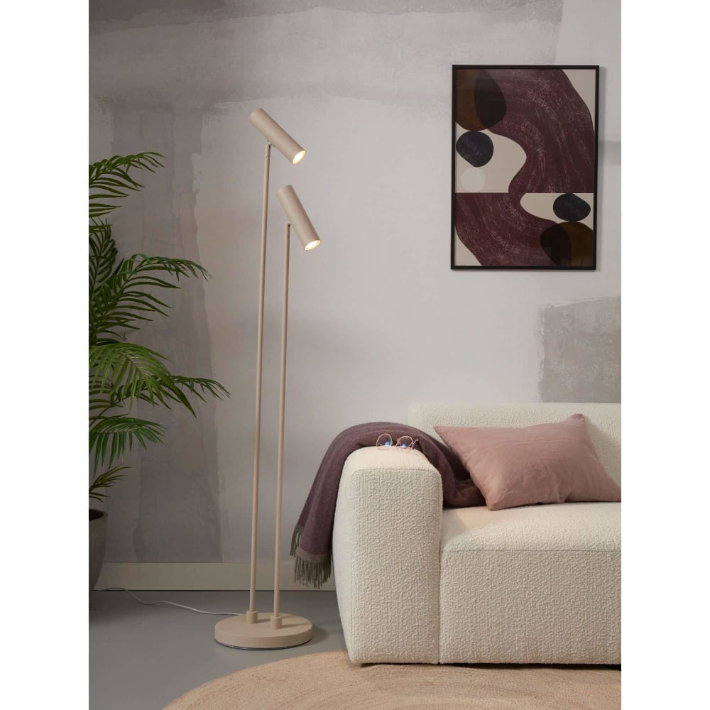 Lampadaire métal gris 30x30x162cm — vue 3