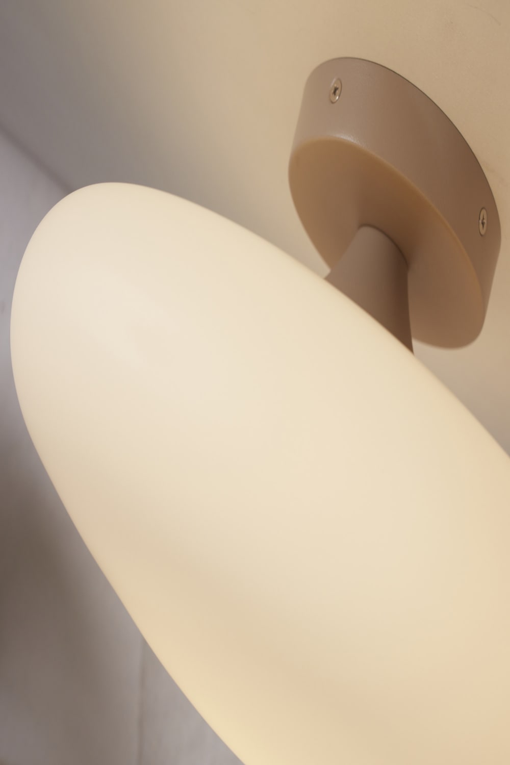Plafonnier verre blanc ø34cm — vue 4