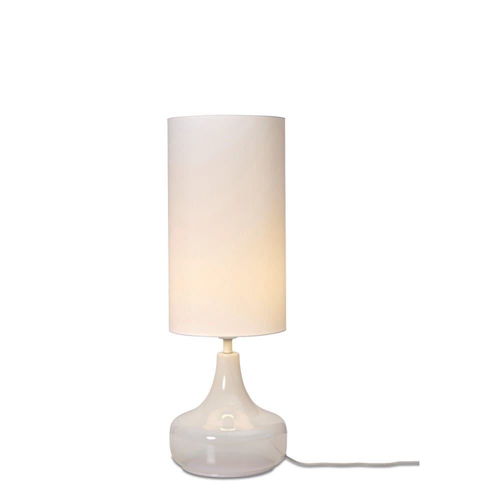 Lampe de Table textile blanc Ø25cm