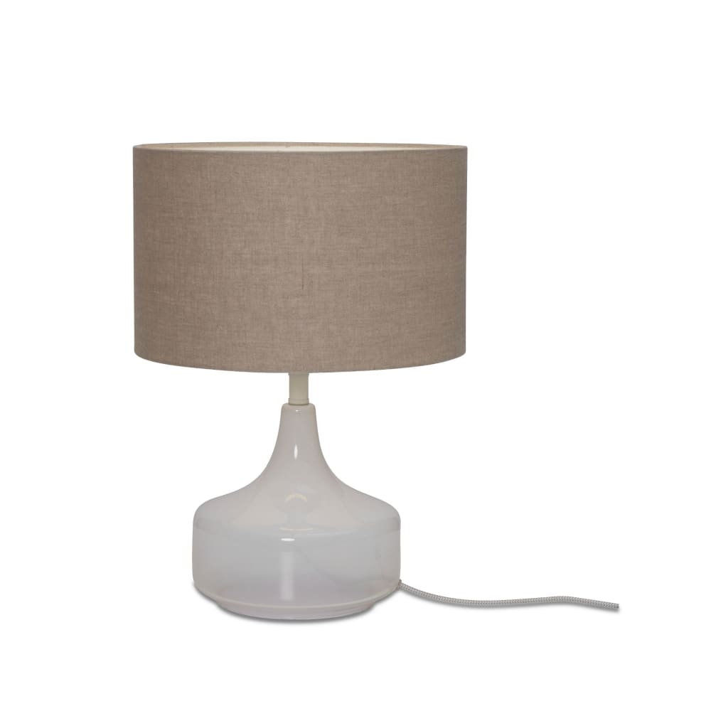 Lampe de Table textile gris Ø32cm