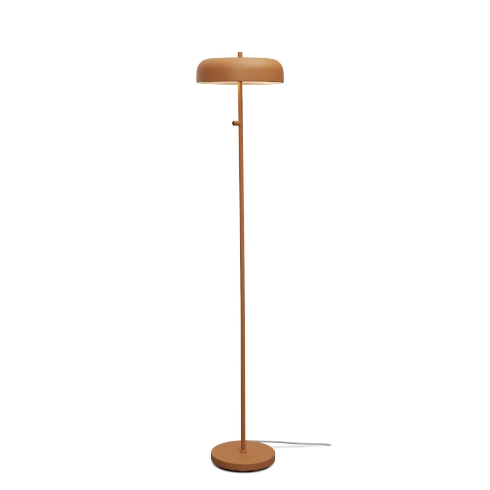 Lampadaire métal orange Ø30cm