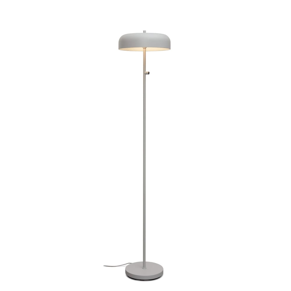 Lampadaire métal gris clair Ø30cm