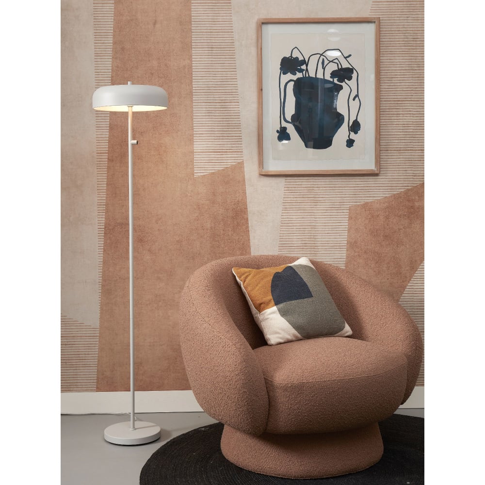 Lampadaire métal gris clair ø30cm - Maisons du Monde