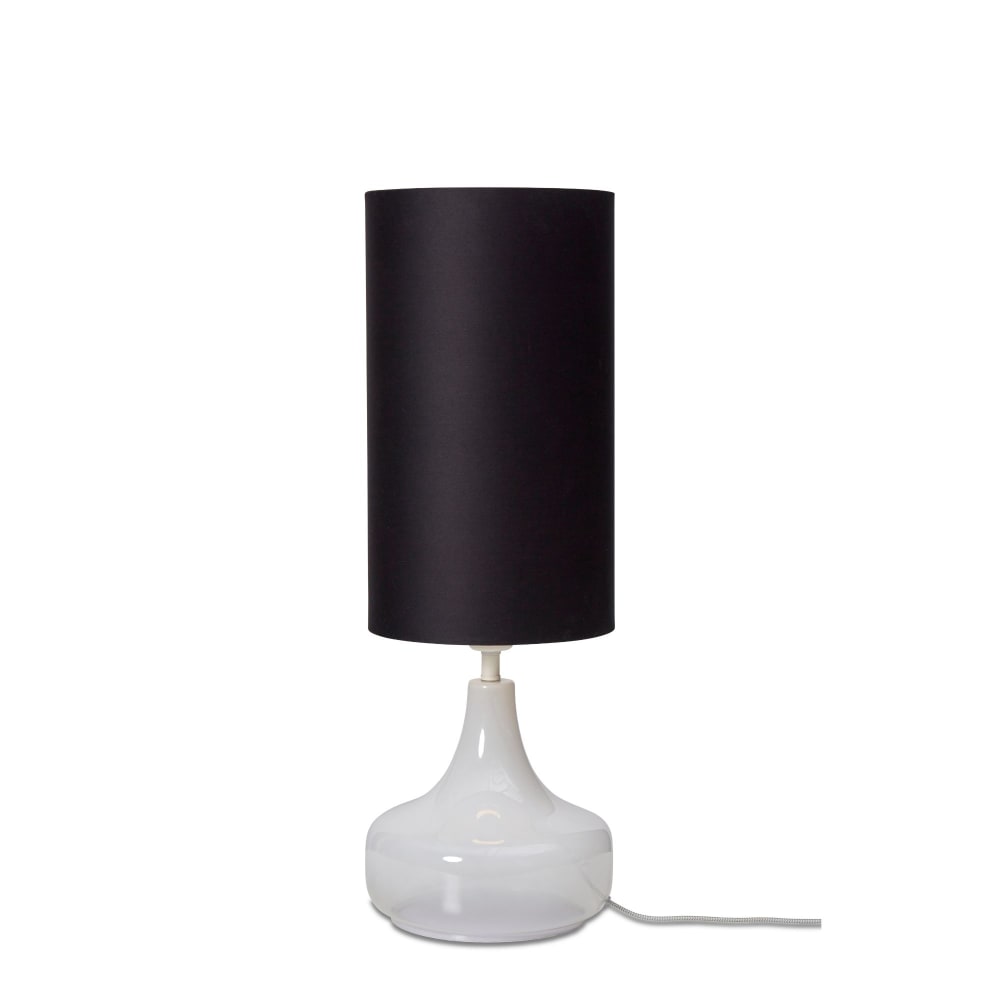 Lampe de Table textile noir Ø25cm