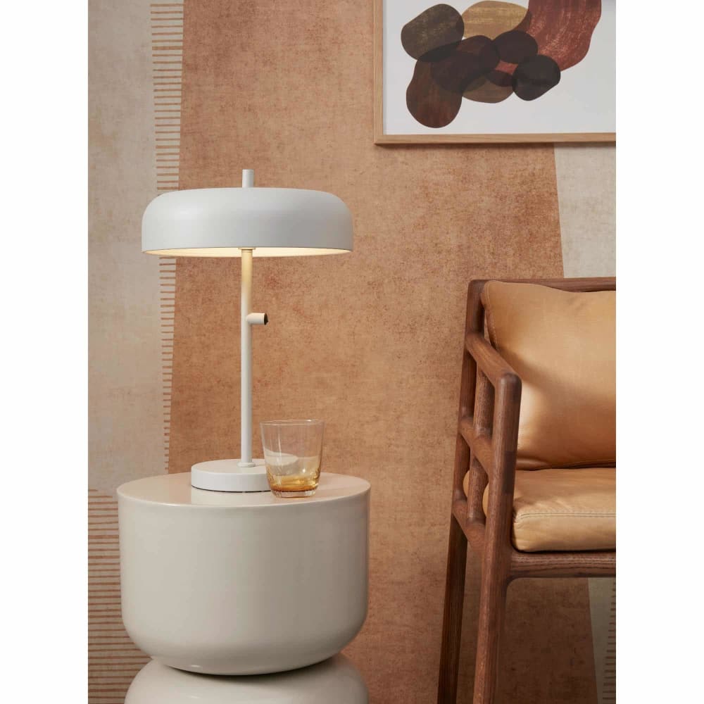 Lampe de table métal gris clair ø30cm — vue 3