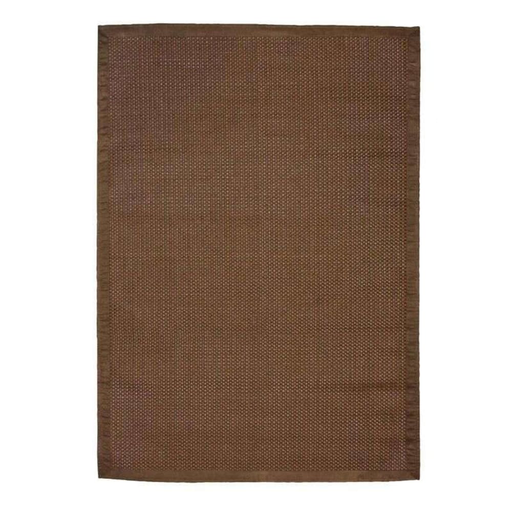 Tapis tressé pour intérieur et extérieur marron 120x170