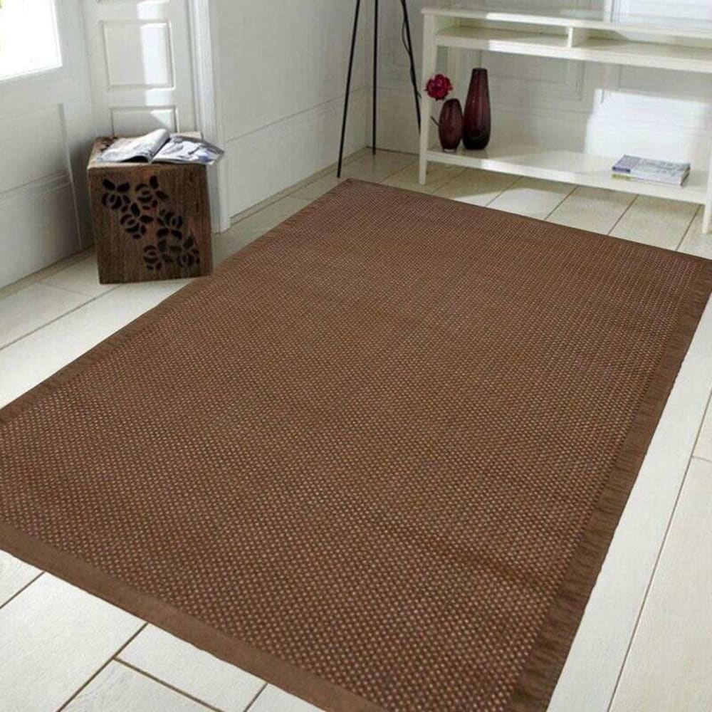 Tapis tressé pour intérieur et extérieur marron 120x170 — vue 3