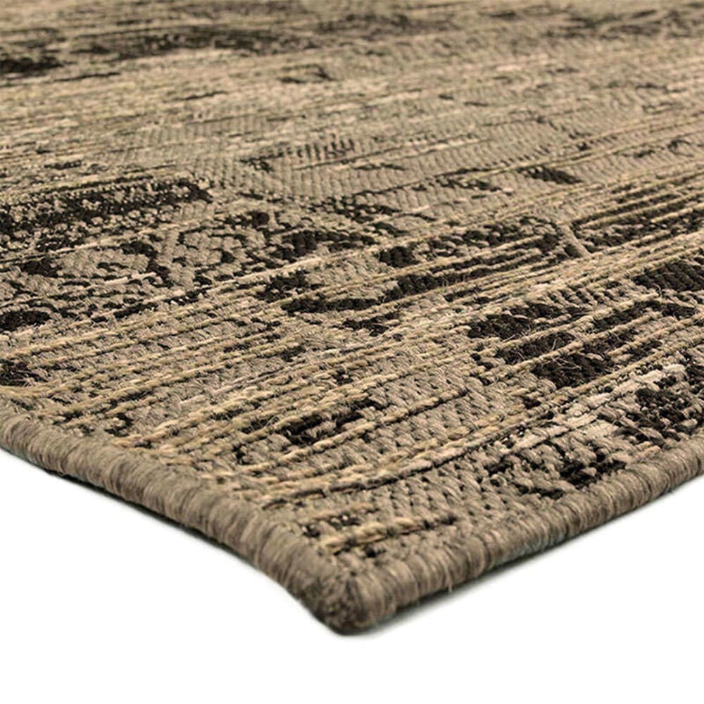 THE DECO FACTORY Tapis VINTAGE LOOK NEW MOLOK 140x200 brun noir Tapis in et out door,