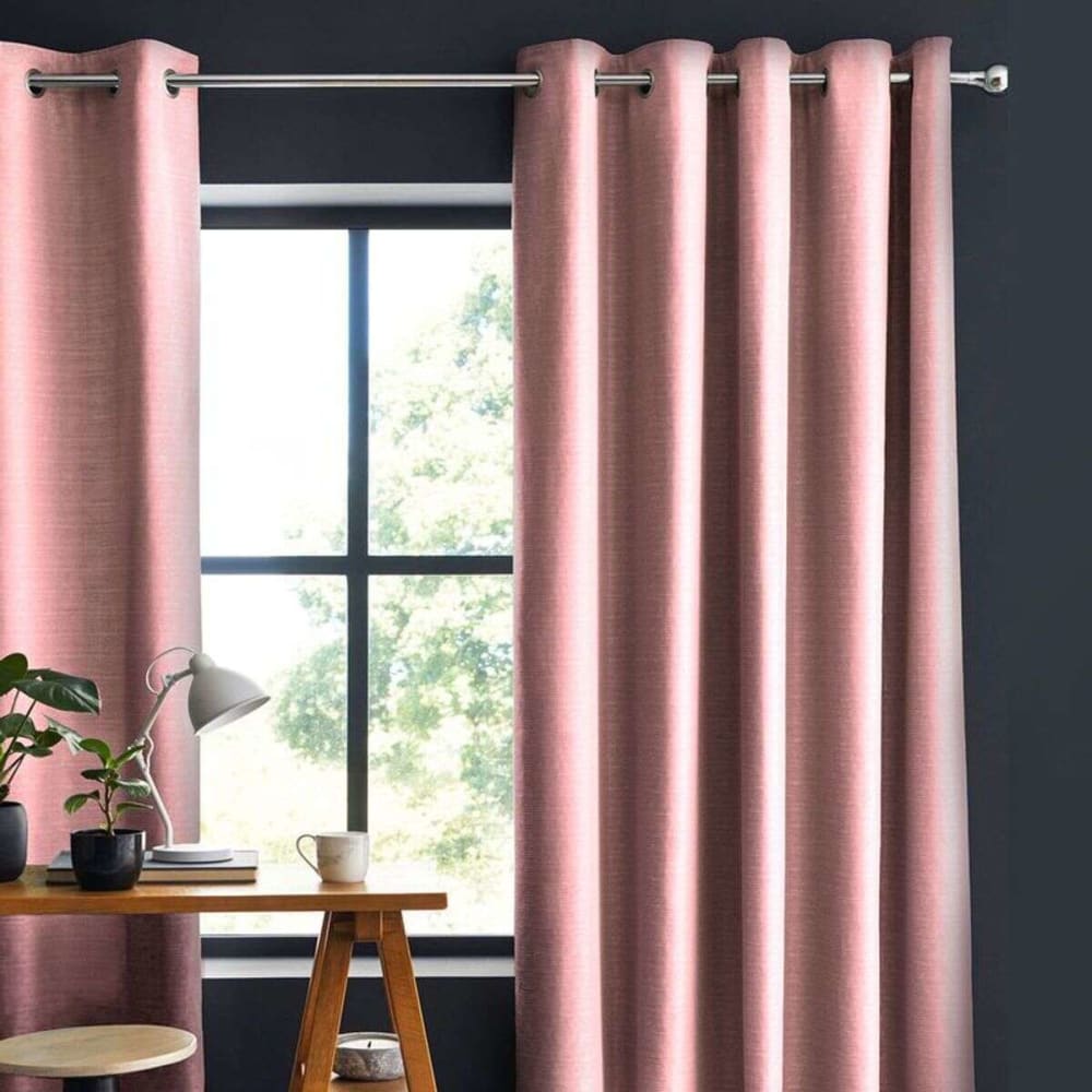 Rideau 100% coton rose 150x250 — vue 3
