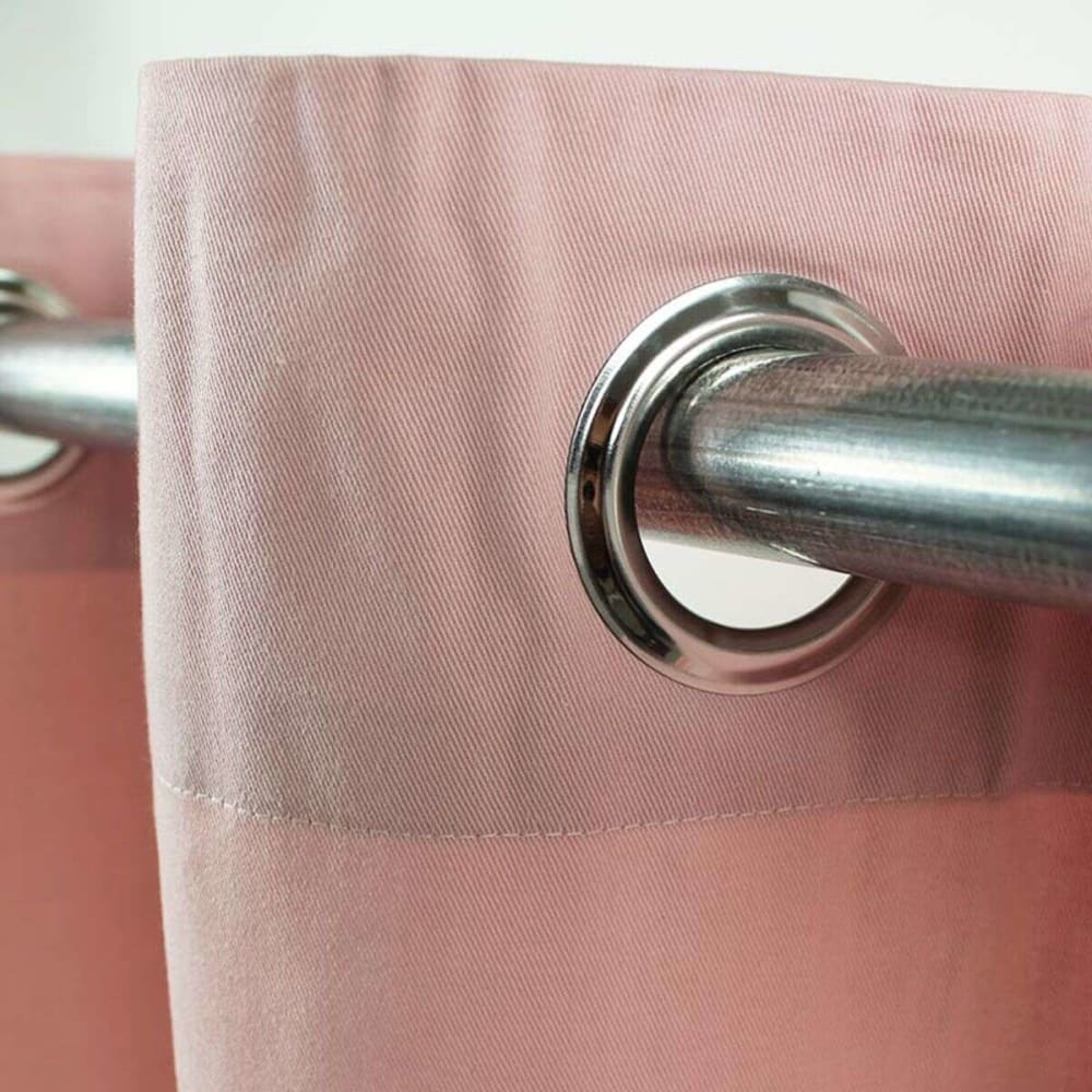Rideau 100% coton rose 150x250 — vue 4