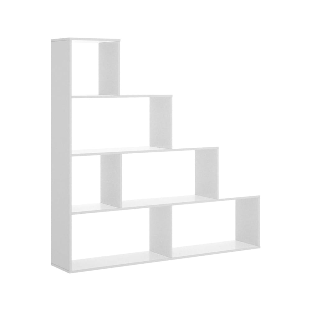 Bibliothèque effet bois blanc brillant 158x29 cm