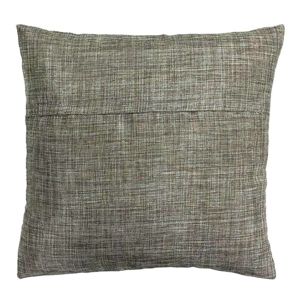 Coussin effet chiné métallisé marron 40x40