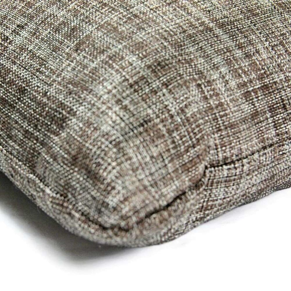 Coussin effet chiné métallisé marron 40x40 — vue 4