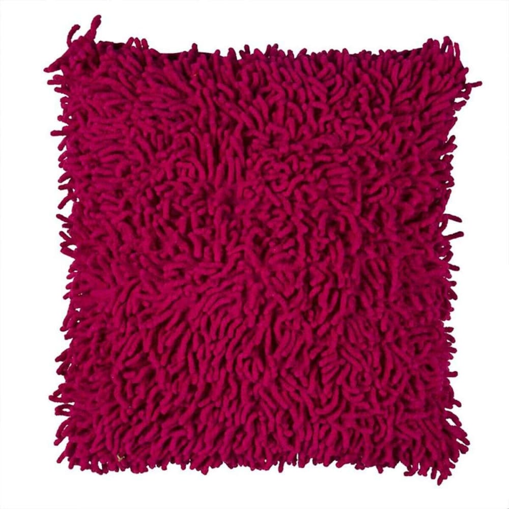 Coussin en coton seventies framboise 40x40 — vue 3