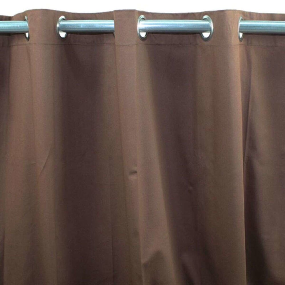 Rideau 100% coton chocolat 150x250