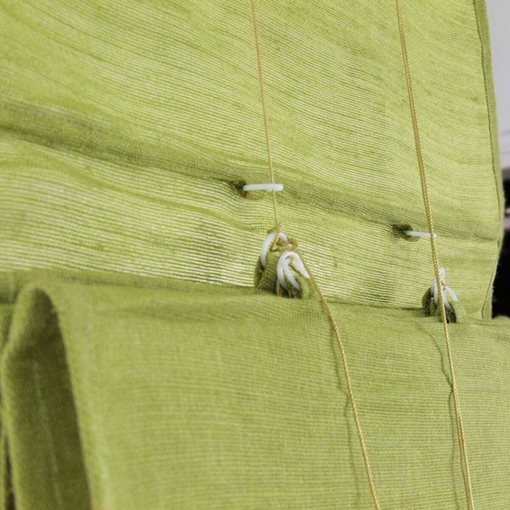 Store voilage en jute et coton vert mousse 60x200 Store voilage en jute et coton vert mousse 60x200