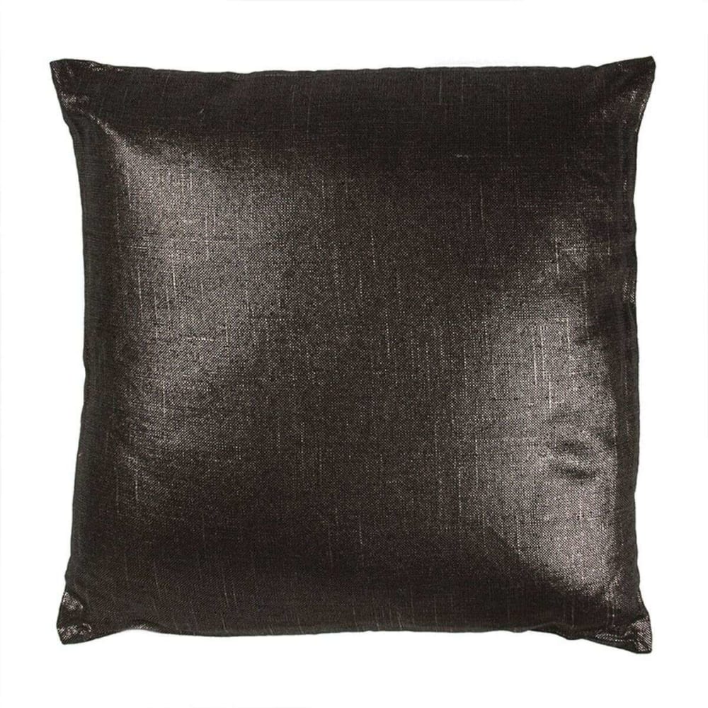 Coussin en coton, lin et lurex noir 40x40 — vue 3