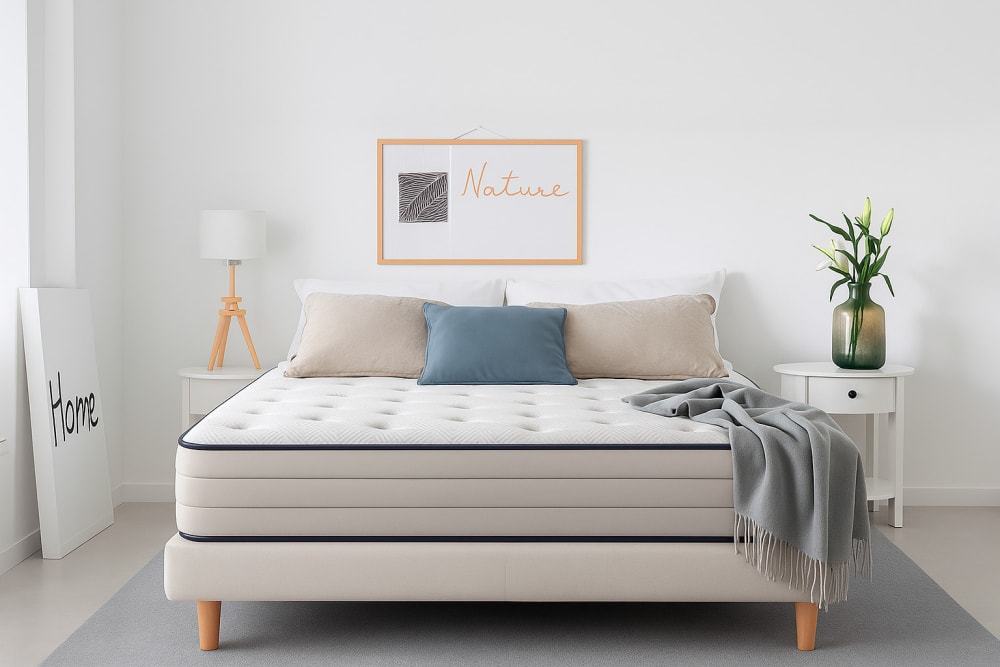 Matelas à ressorts ensachés double face hiver-été 140x190 cm Matelas à ressorts ensachés double face hiver-été 140x190 cm