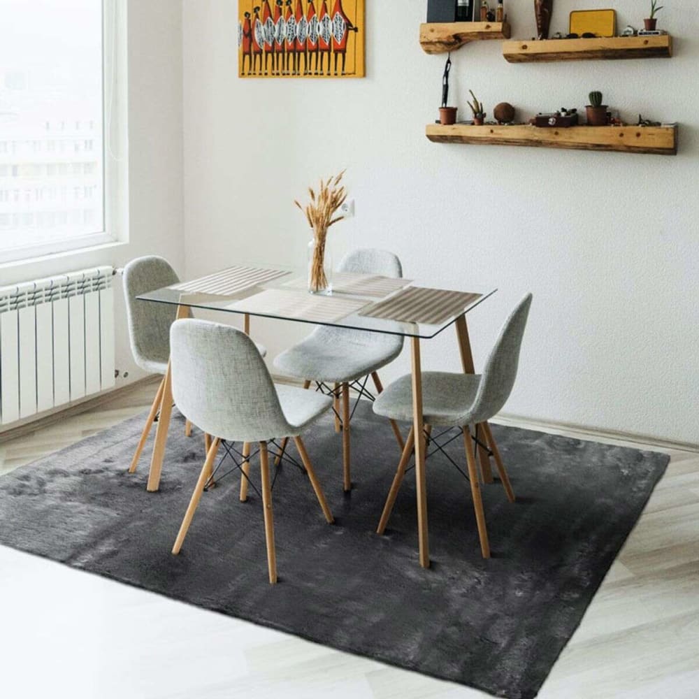 Tapis imitation fourrure extra-doux gris 160x220 — vue 3