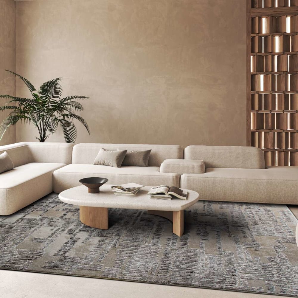 Tapis vintage motif kapla beige 120x170 — vue 3