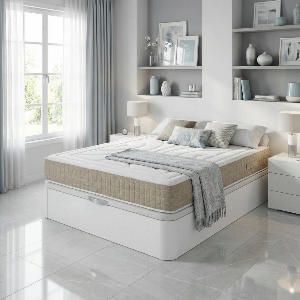 Matelas mousse à mémoire de forme 24 cm 180x190 cm - Maisons du Monde