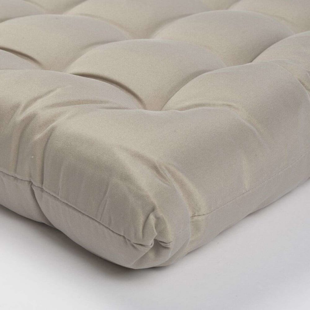 Galette en taffetas taupe 38x38 - Maisons du Monde