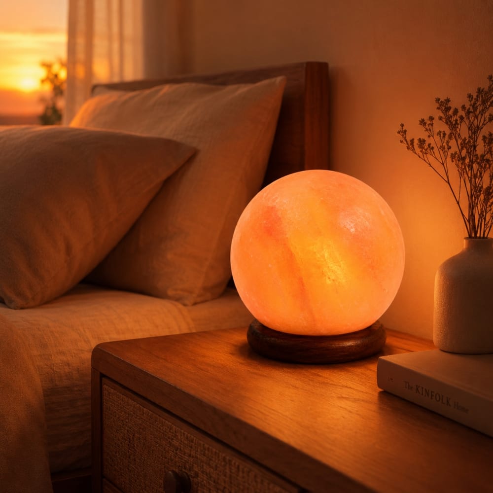 Lampe moon 1,9kg en cristal de sel d'himalaya éclairage d'ambiance - Maisons du Monde
