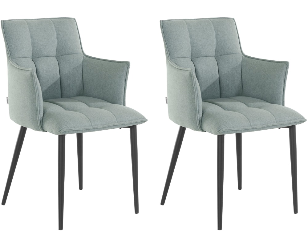 Lot 2 chaises salle - menthe