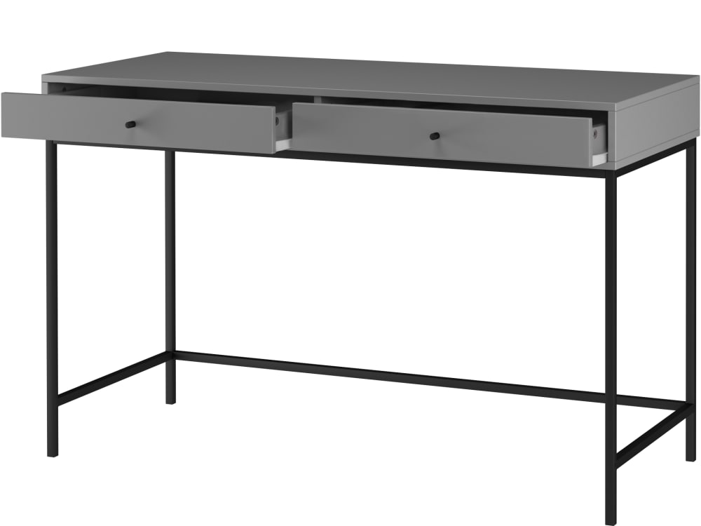 Schreibtisch mit 2 Schubladen, grau - Maisons Du Monde