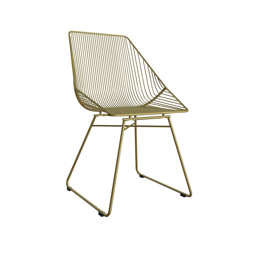 Loft24 Esszimmerstuhl aus Metall, gold - Metall