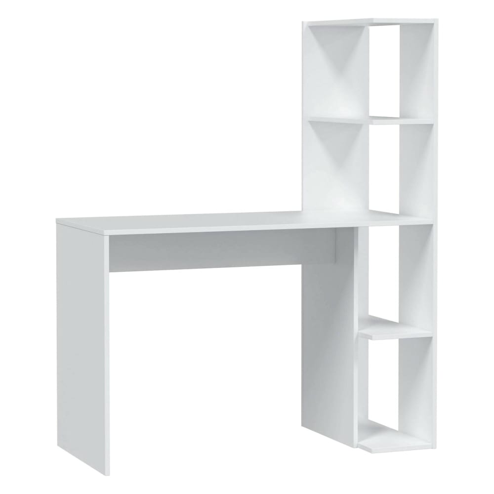 bureau effet bois blanc