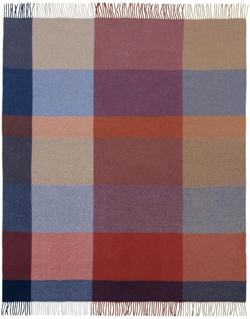 Plaid en laine et cachemire à carreaux 130 x 170 cm — vue 4
