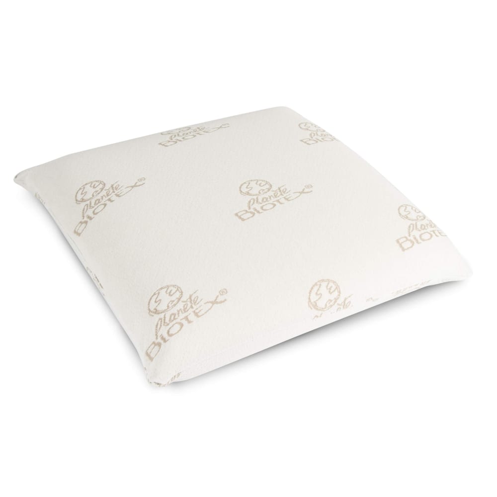 Oreiller mousse mémoire végétale blanc 60x60 cm