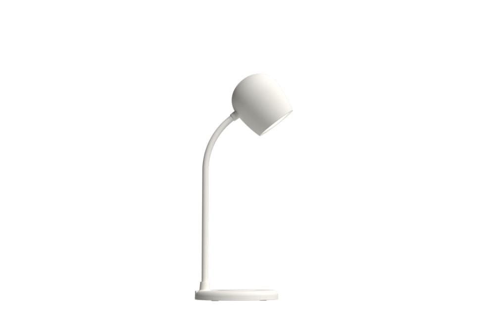 Chargeur sans fil avec lampe et haut ellie blanc — vue 3
