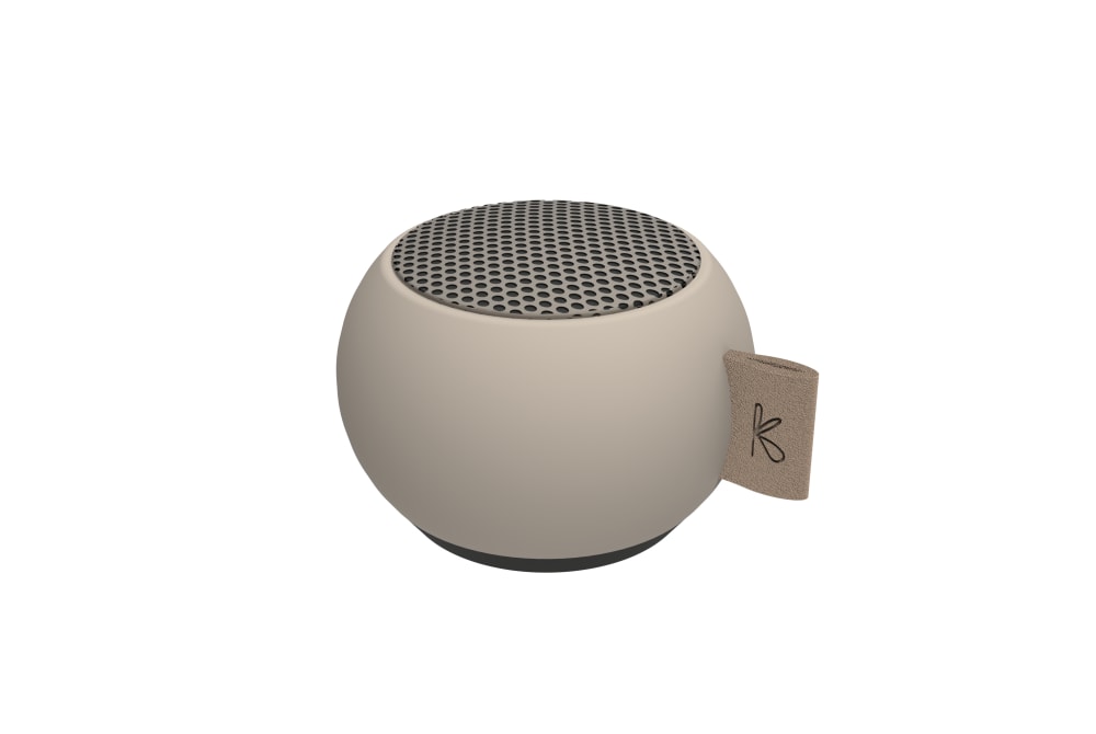 KREAFUNK AGO Mini Haut-Parleur Bluetooth, Couleur : Sable Ivoire