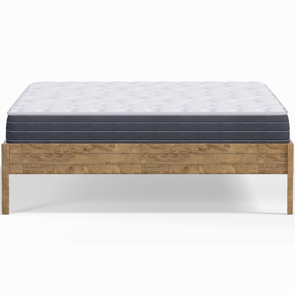 Pack lit 180x200 en bois massif + matelas mémoire de forme - Maisons du Monde