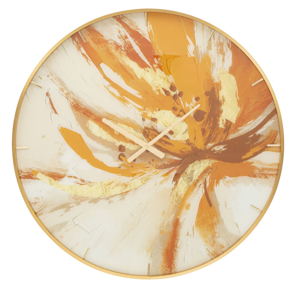 Horloge murale ronde multicolore Ø 80x5 cm