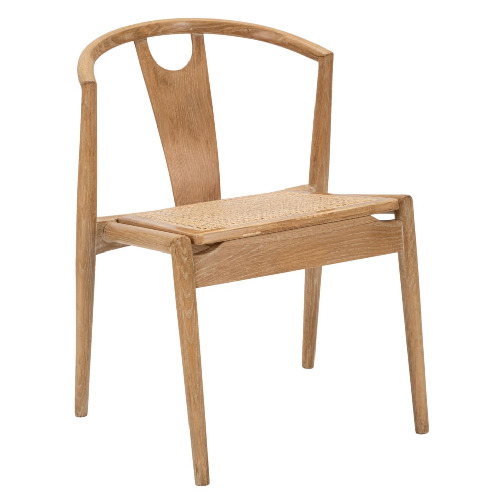 Lot de 2 chaises en bois marron 56x53x76 cm