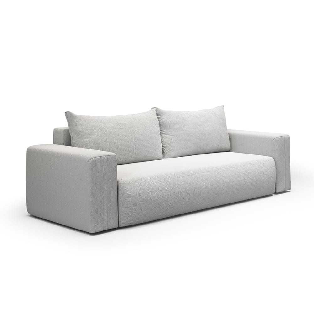 Canapé convertible 3 - coffre gris