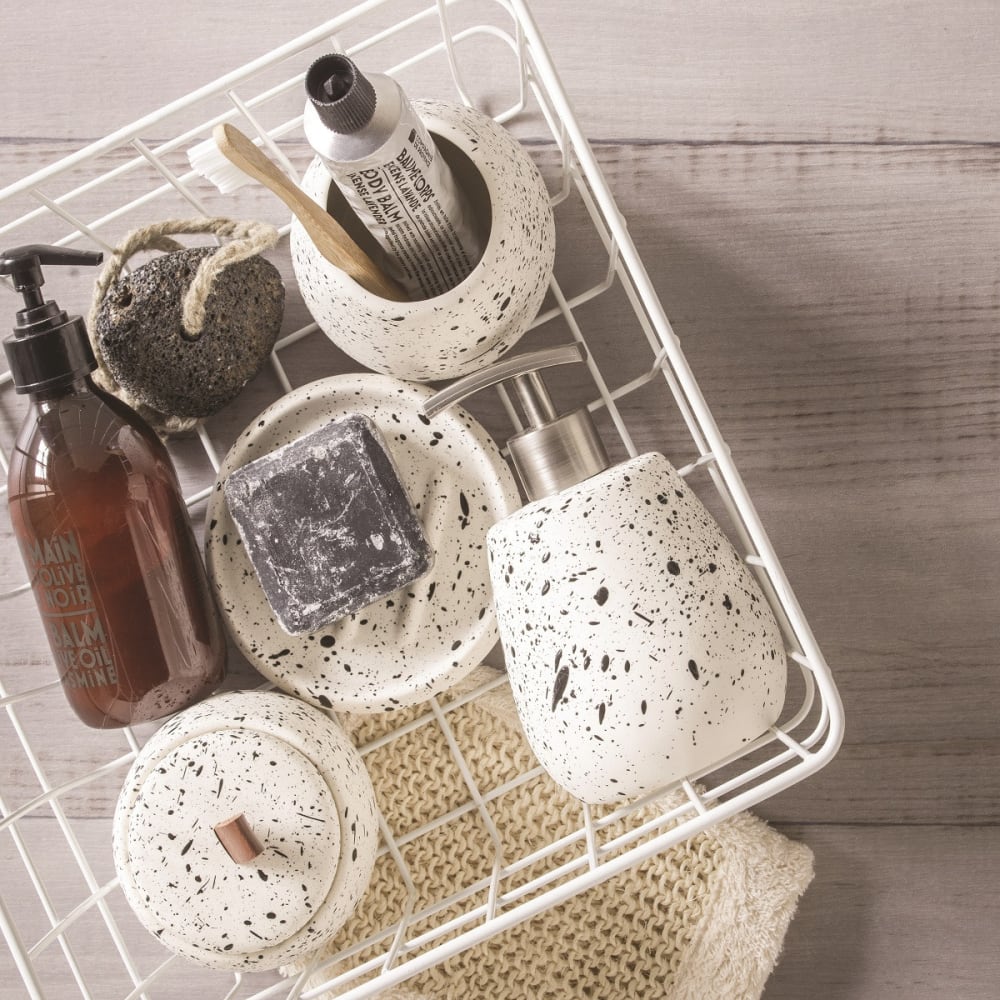 Set salle de bain moucheté 5 pièces céramique — vue 3