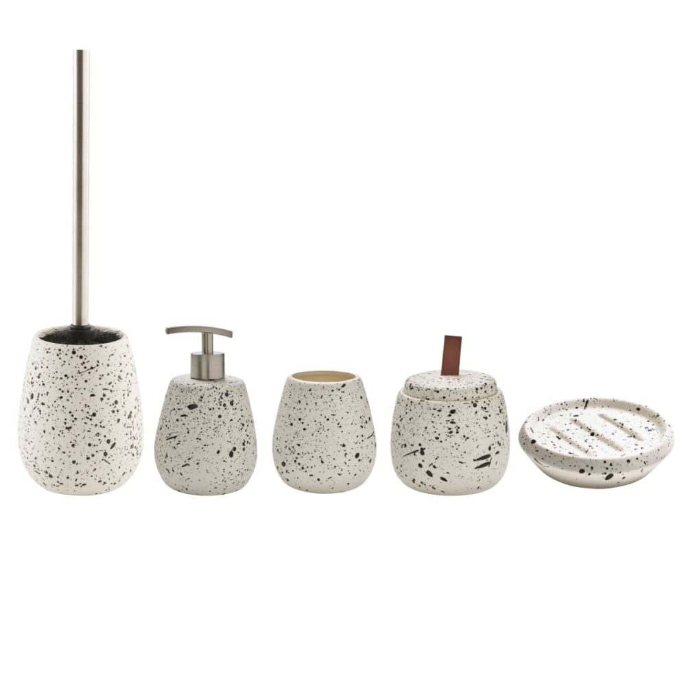 Set salle de bain moucheté 5 pièces céramique — vue 4