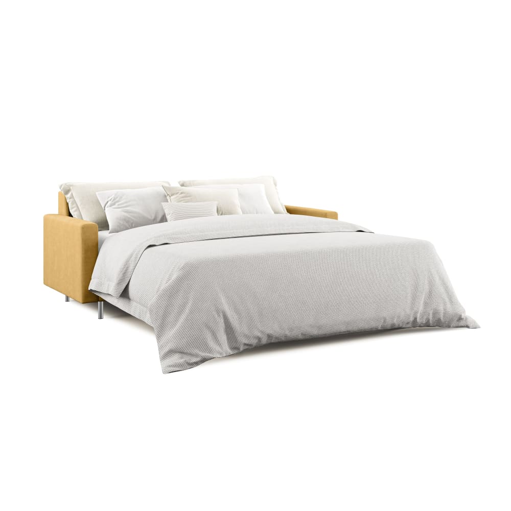 Canapé convertible en microfibre détachable 208 cm jaune