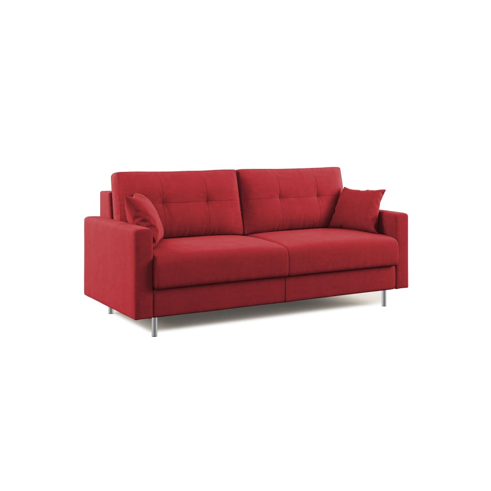 Canapé convertible en microfibre détachable 188 cm rouge