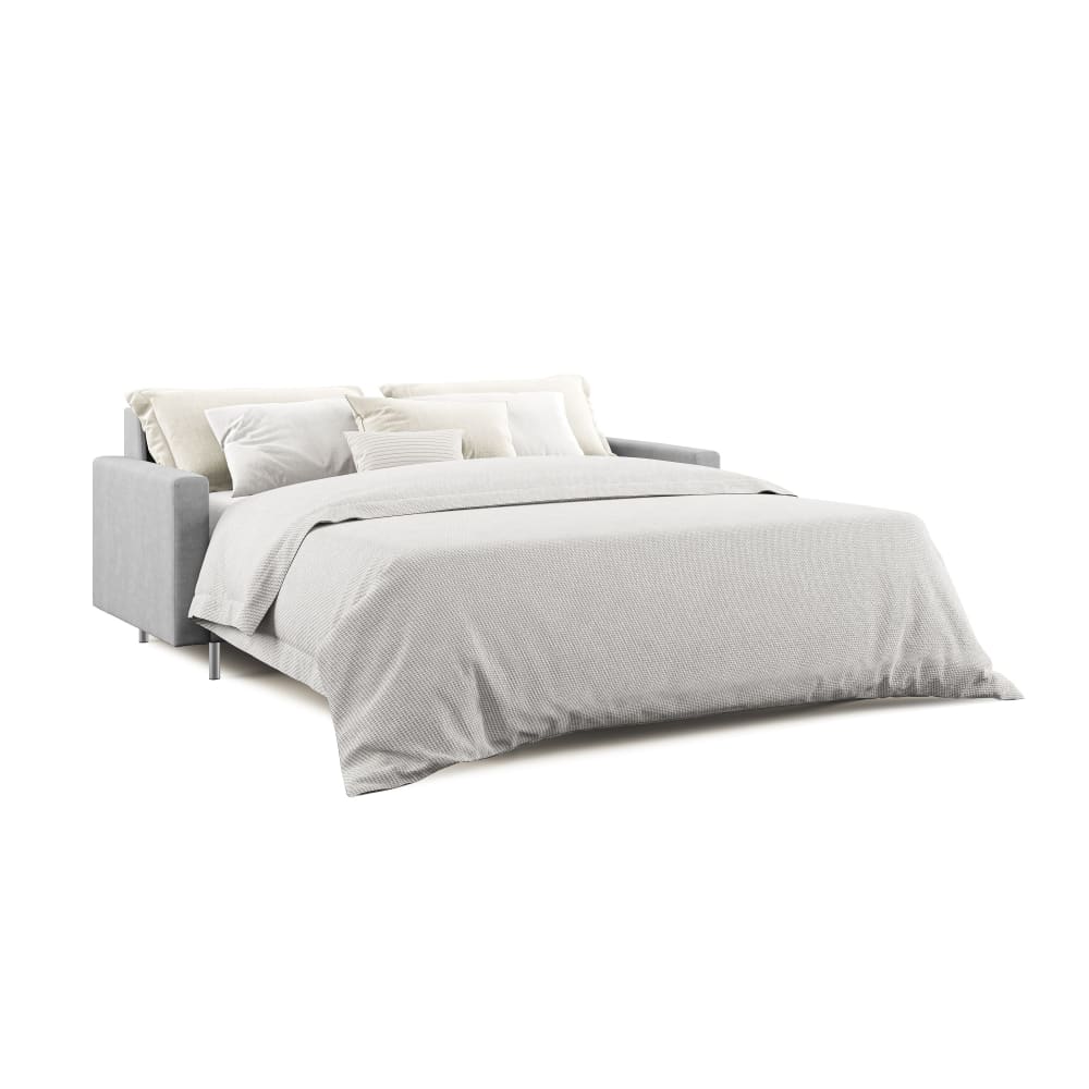 Canapé convertible en microfibre détachable 188 cm gris